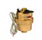 Volumetric liquid filled meter brass body with remote cable