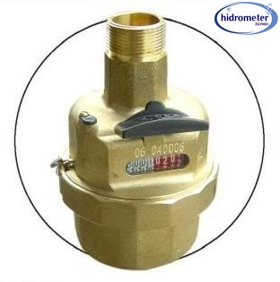 buy Volumetric liquid filled meter brass body with remote cable manufacturer